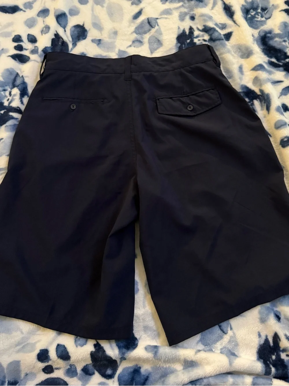 OP Men's Dark Navy Flat-Front Shorts